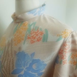 Vintage 1960s floral dress size Medium